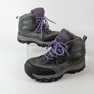Hi-Tec Womens Size 7M Hiking Boot Purple Skamania Waterproof Outdoor Ankle Shoe